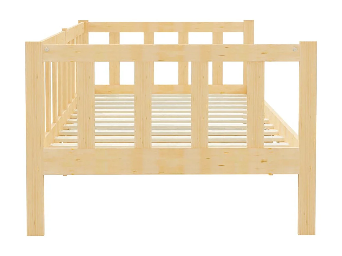 Lit Bois de pin massif 90x200