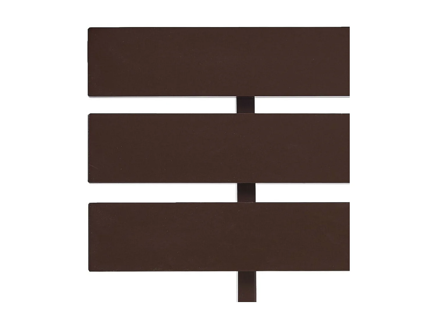 Estructura de cama madera maciza pino marrón oscuro 140x200 cm