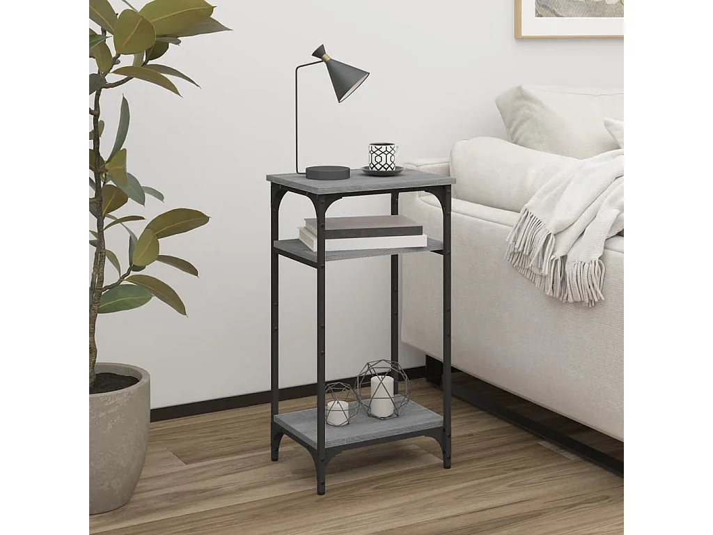 Table d'appoint Sonoma gris 40x30x75 Bois d'ingénierie