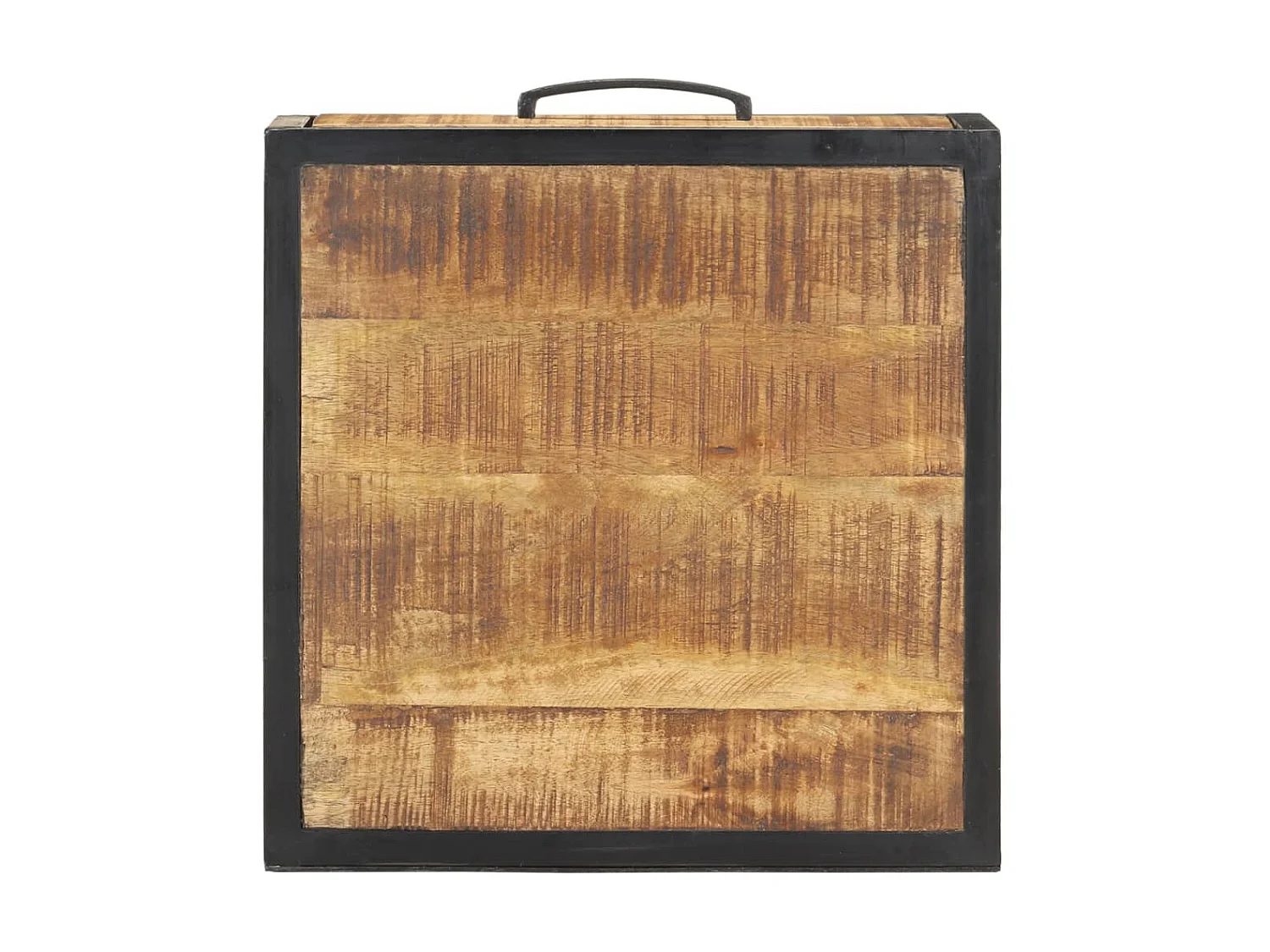 Table de chevet 40x40x35 Bois de manguier brut