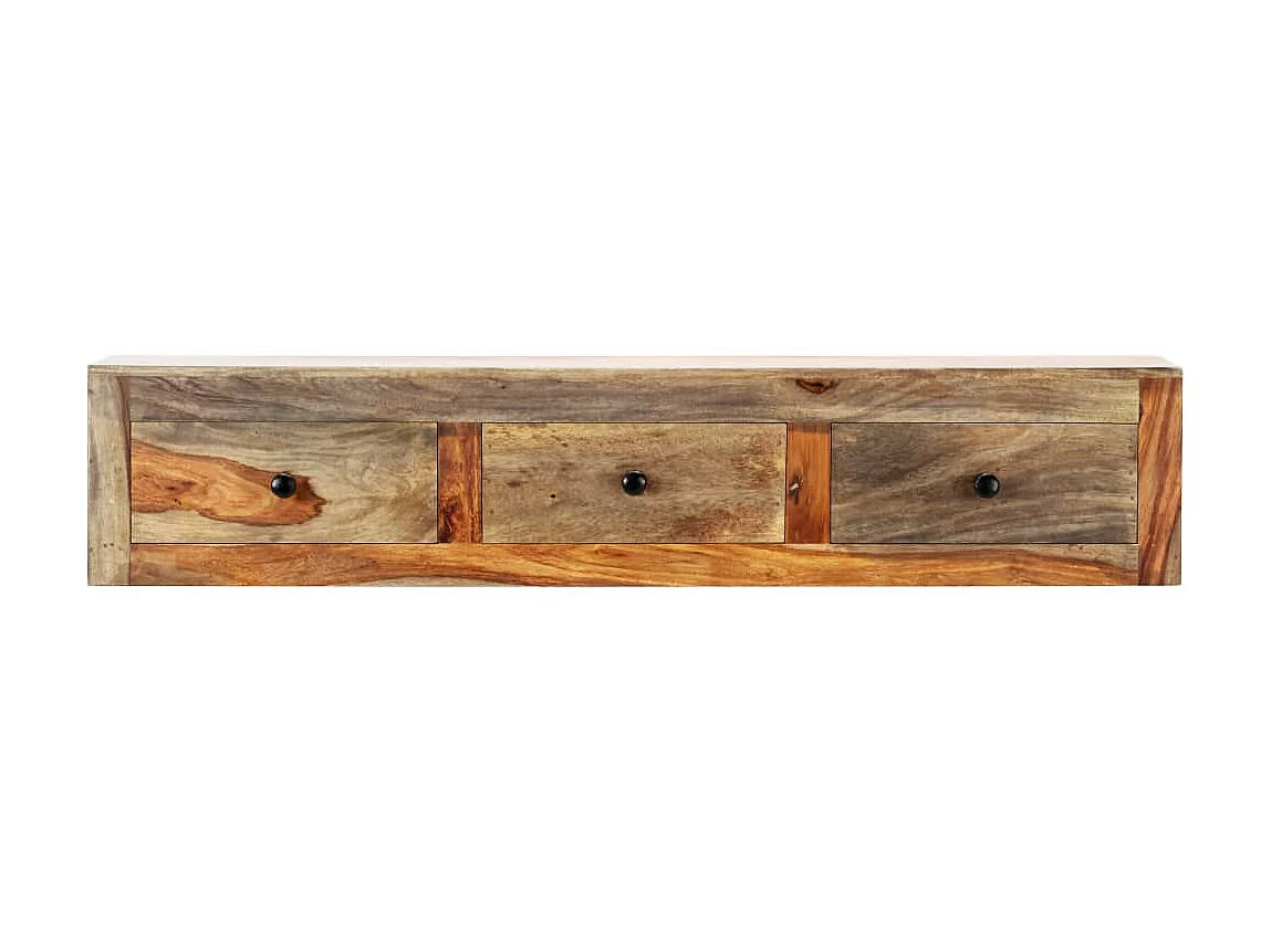 Table console murale 100x25x20 Bois de Sesham massif