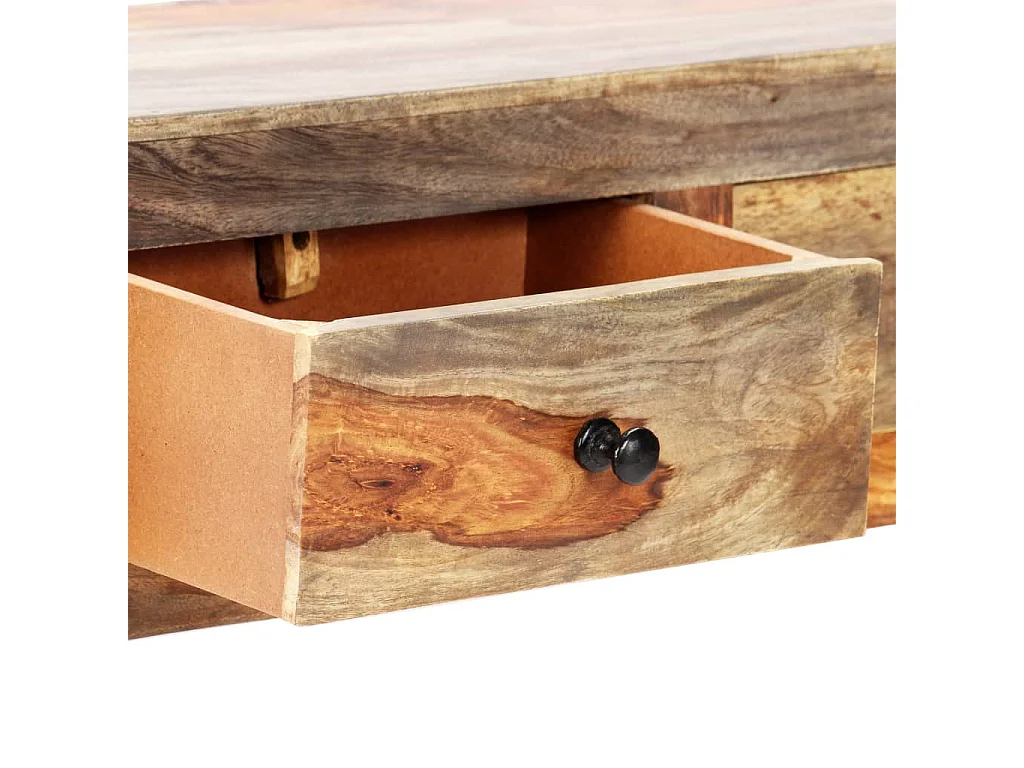 Table console murale 100x25x20 Bois de Sesham massif
