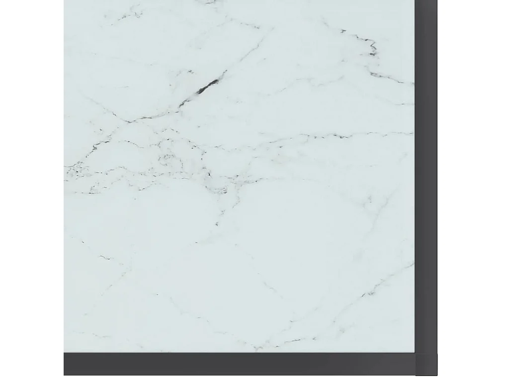 Table console Blanc 180x35x75,5 Verre trempé