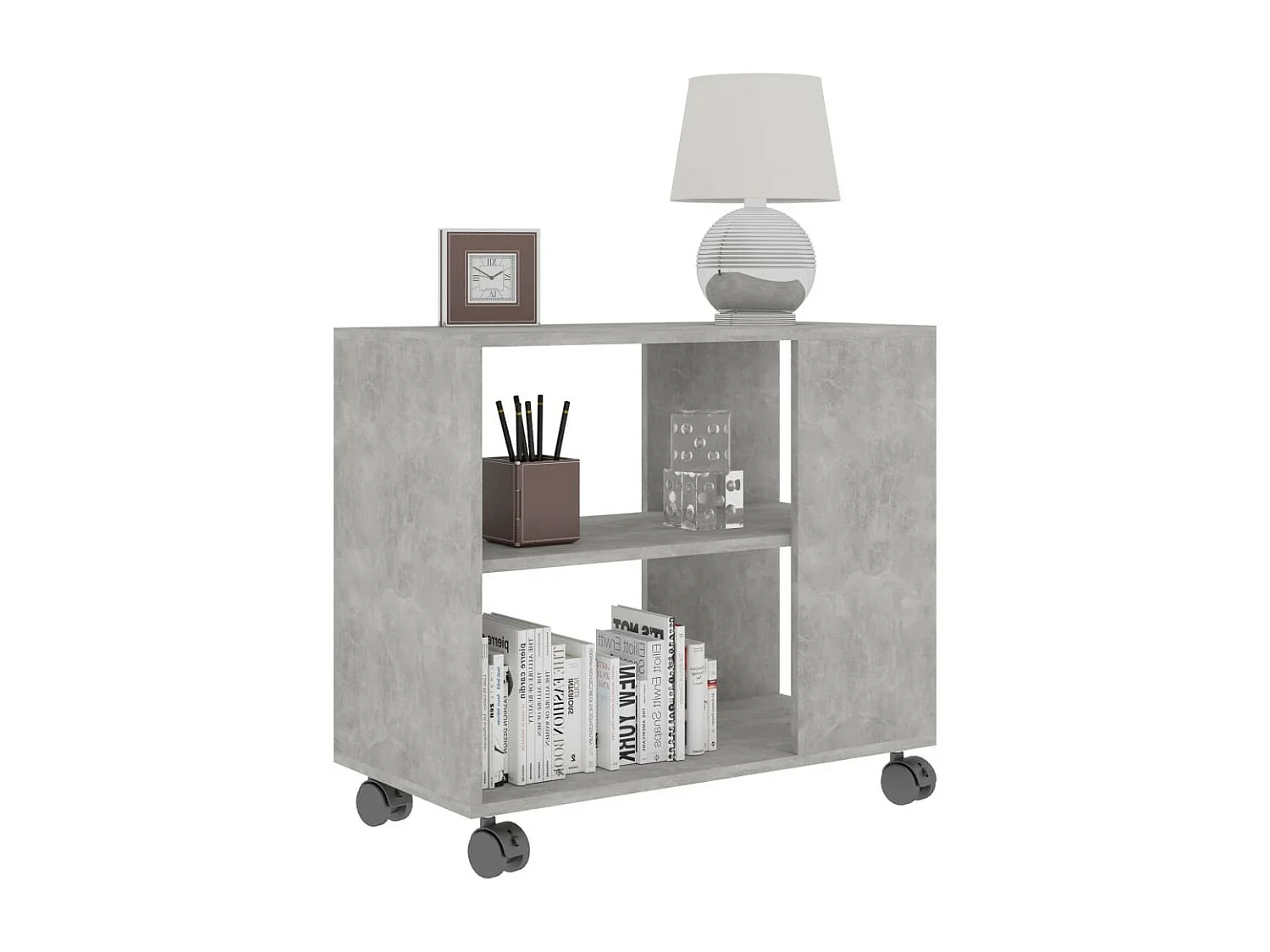 Table d'appoint Gris béton 70x35x55