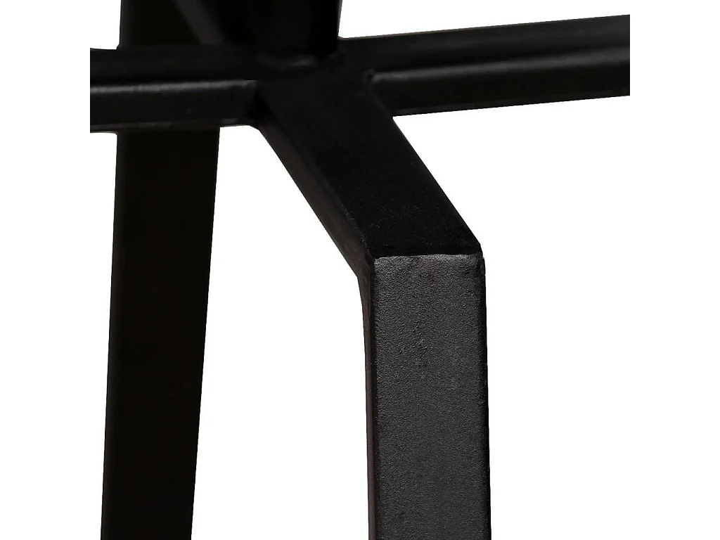 Table d'appoint ronde Teck massif de récupération