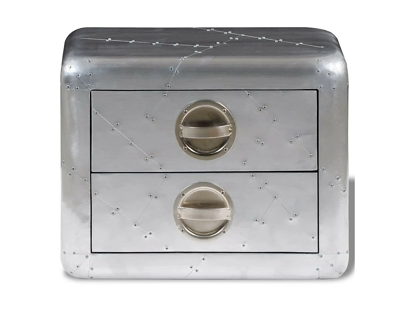 Table de coin avec 2 tiroirs vintage Style d'aviation