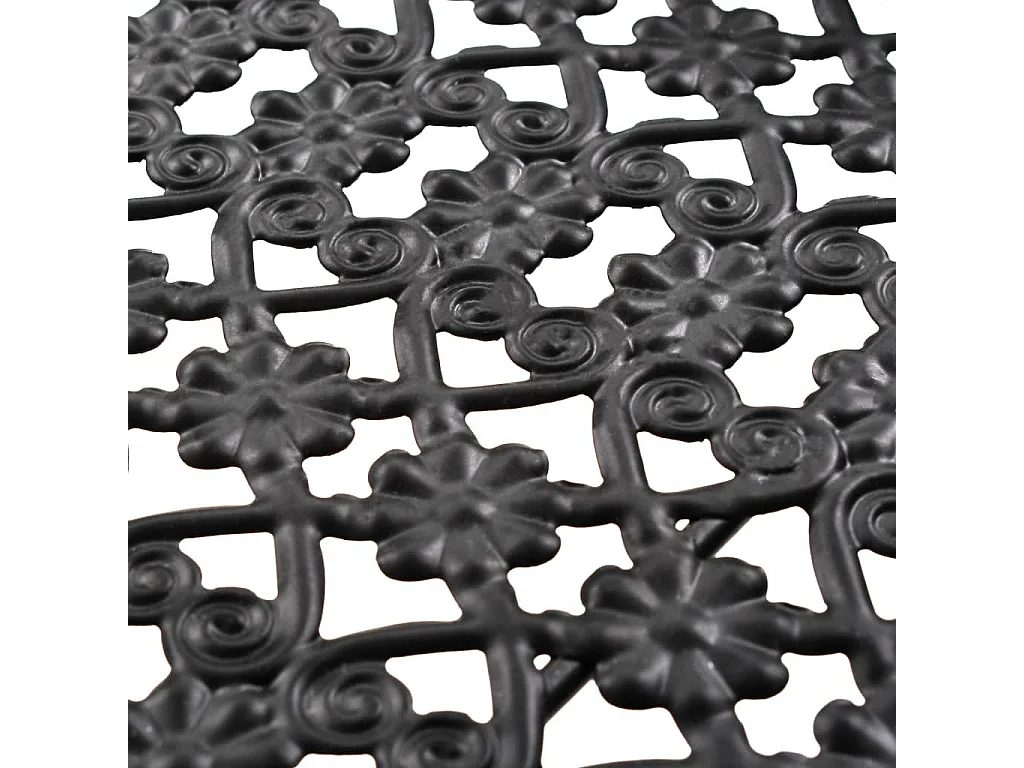 Table à thé pliante Style vintage Métal 58 x 35x72 Noir