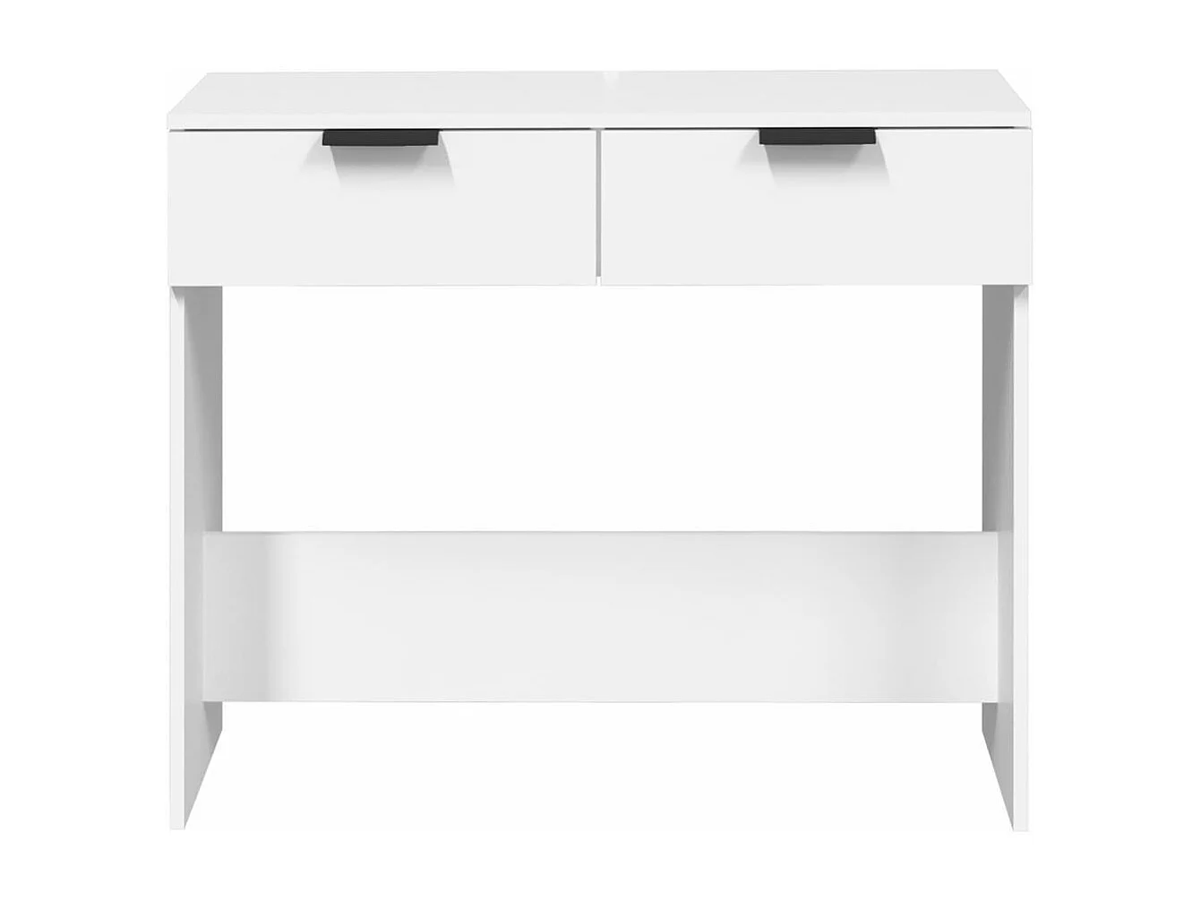 Table console Blanc 90x36x75 Bois d'ingénierie