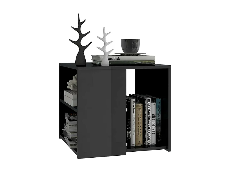 Table d'appoint Gris brillant 50x50x45