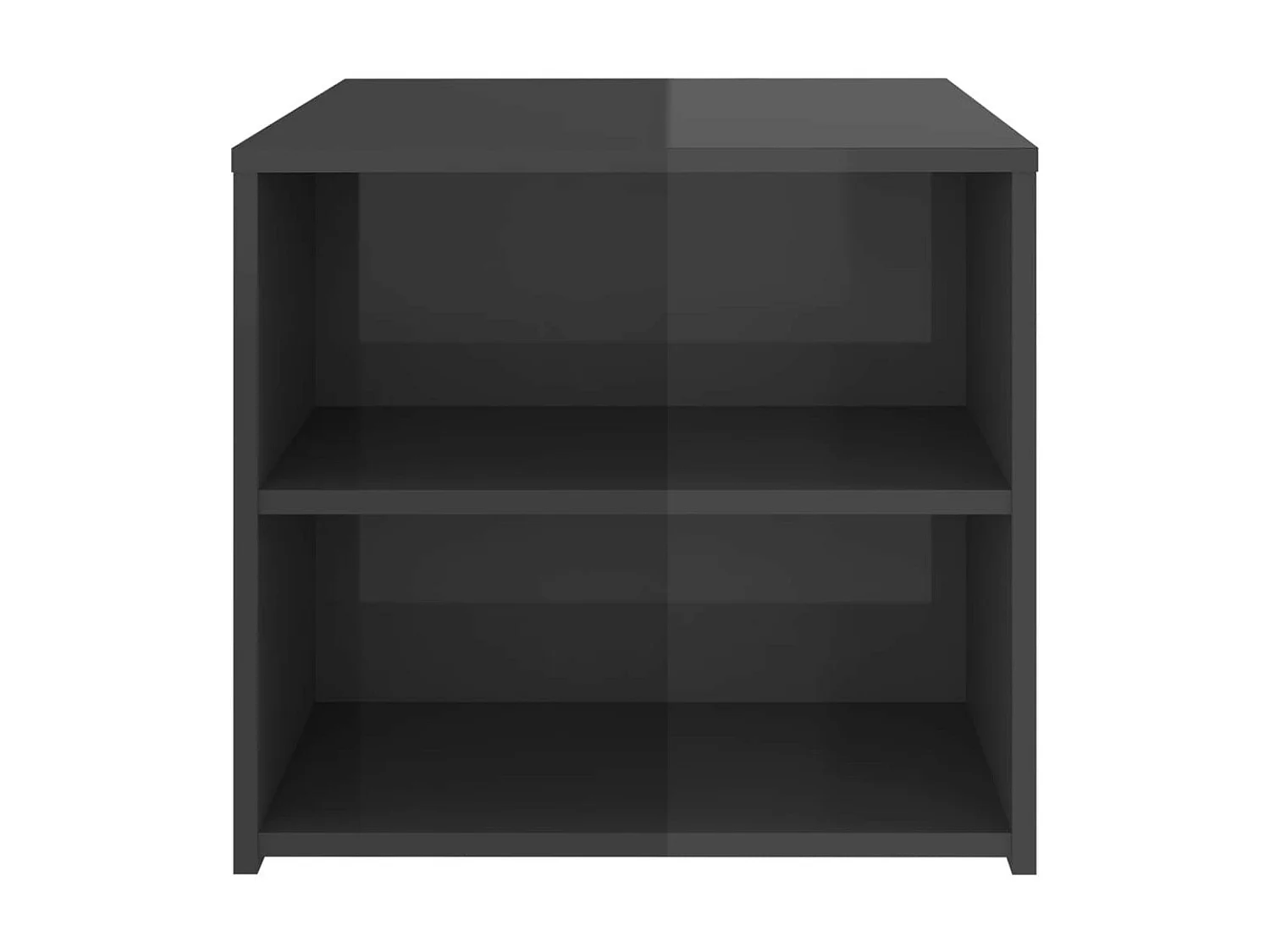 Table d'appoint Gris brillant 50x50x45