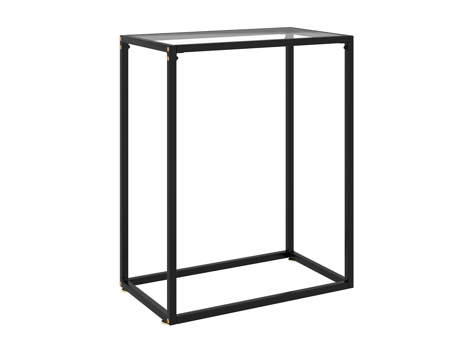 Table console Transparent 60x35x75 Verre trempé 2