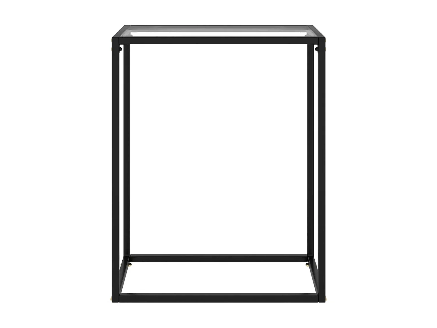 Table console Transparent 60x35x75 Verre trempé 2