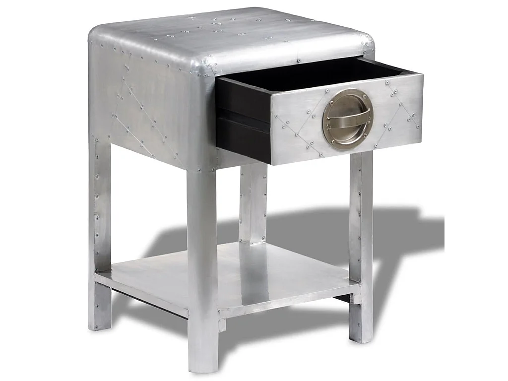 Table de coin avec 1 tiroir vintage Style d'aviation