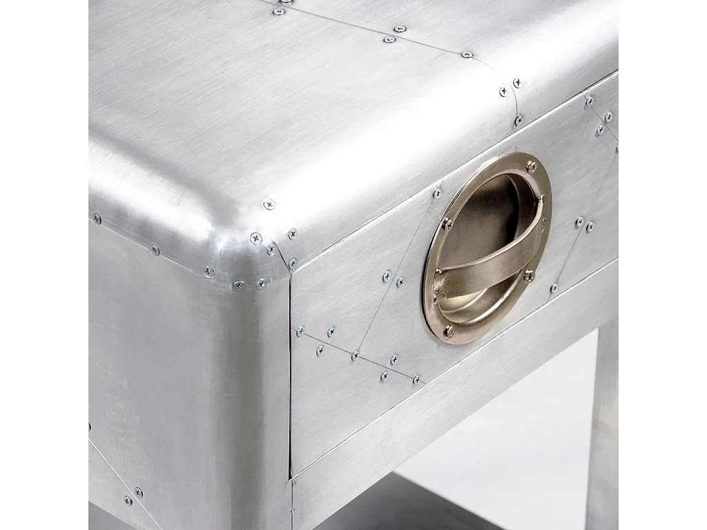 Table de coin avec 1 tiroir vintage Style d'aviation