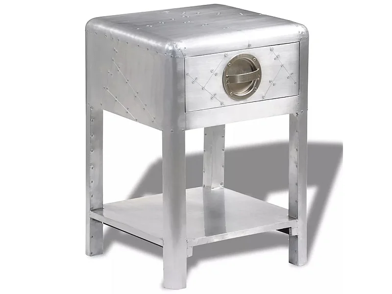 Table de coin avec 1 tiroir vintage Style d'aviation