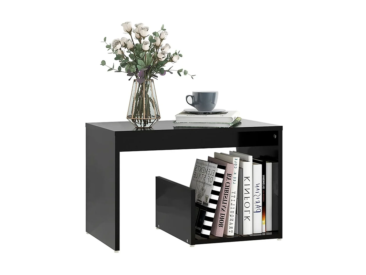 Table d'appoint Noir 59x36x38