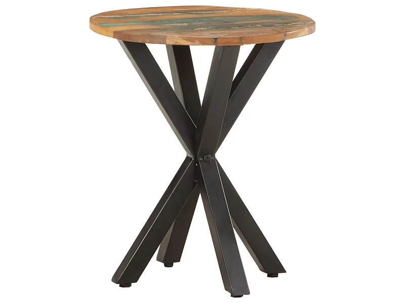 Table d'appoint 48x48x56 Bois de récupération massif