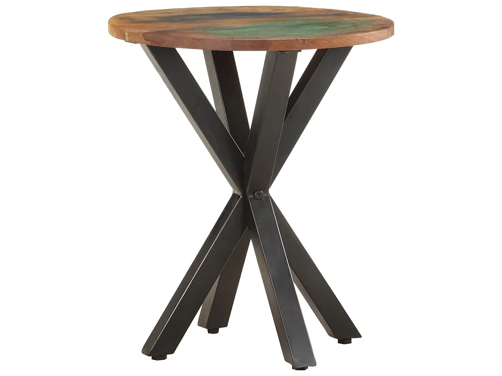 Table d'appoint 48x48x56 Bois de récupération massif