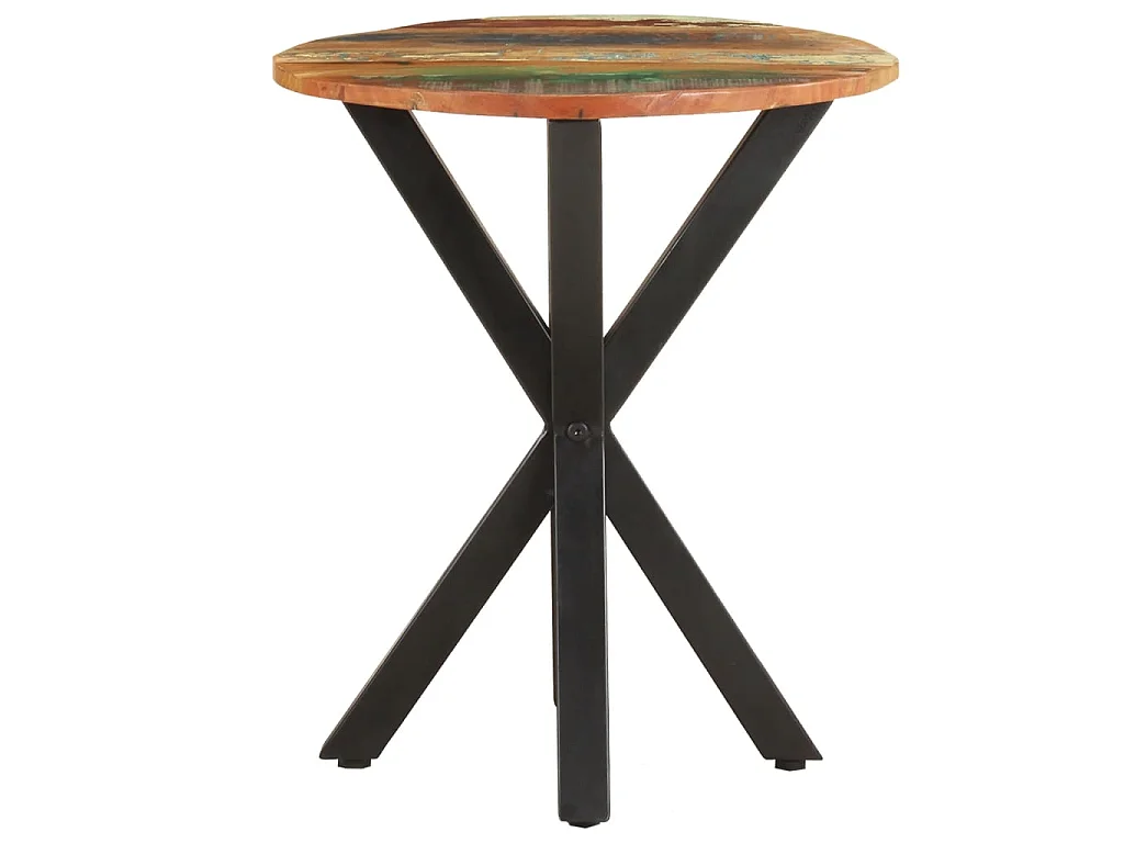 Table d'appoint 48x48x56 Bois de récupération massif