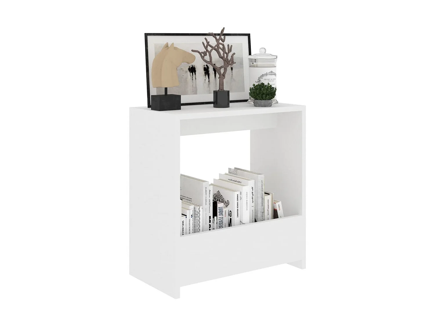 Table d'appoint Blanc 50x26x50