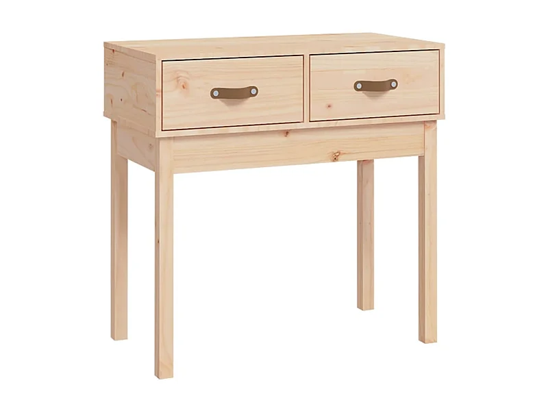 Table console 76,5x40x75 Bois massif de pin