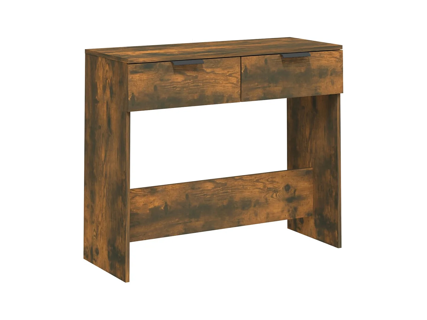 Table console Chêne fumé 90x36x75 Bois d'ingénierie