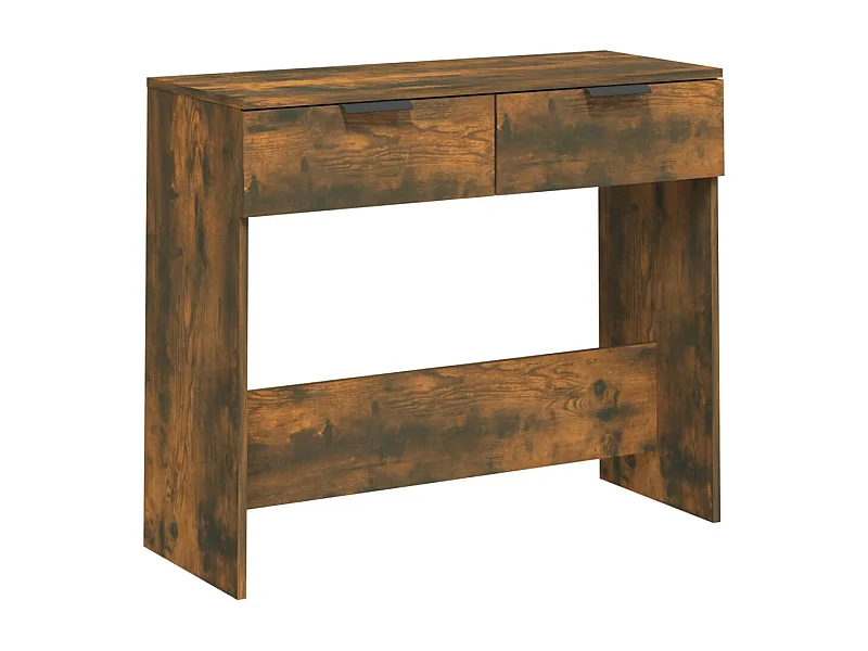 Table console Chêne fumé 90x36x75 Bois d'ingénierie