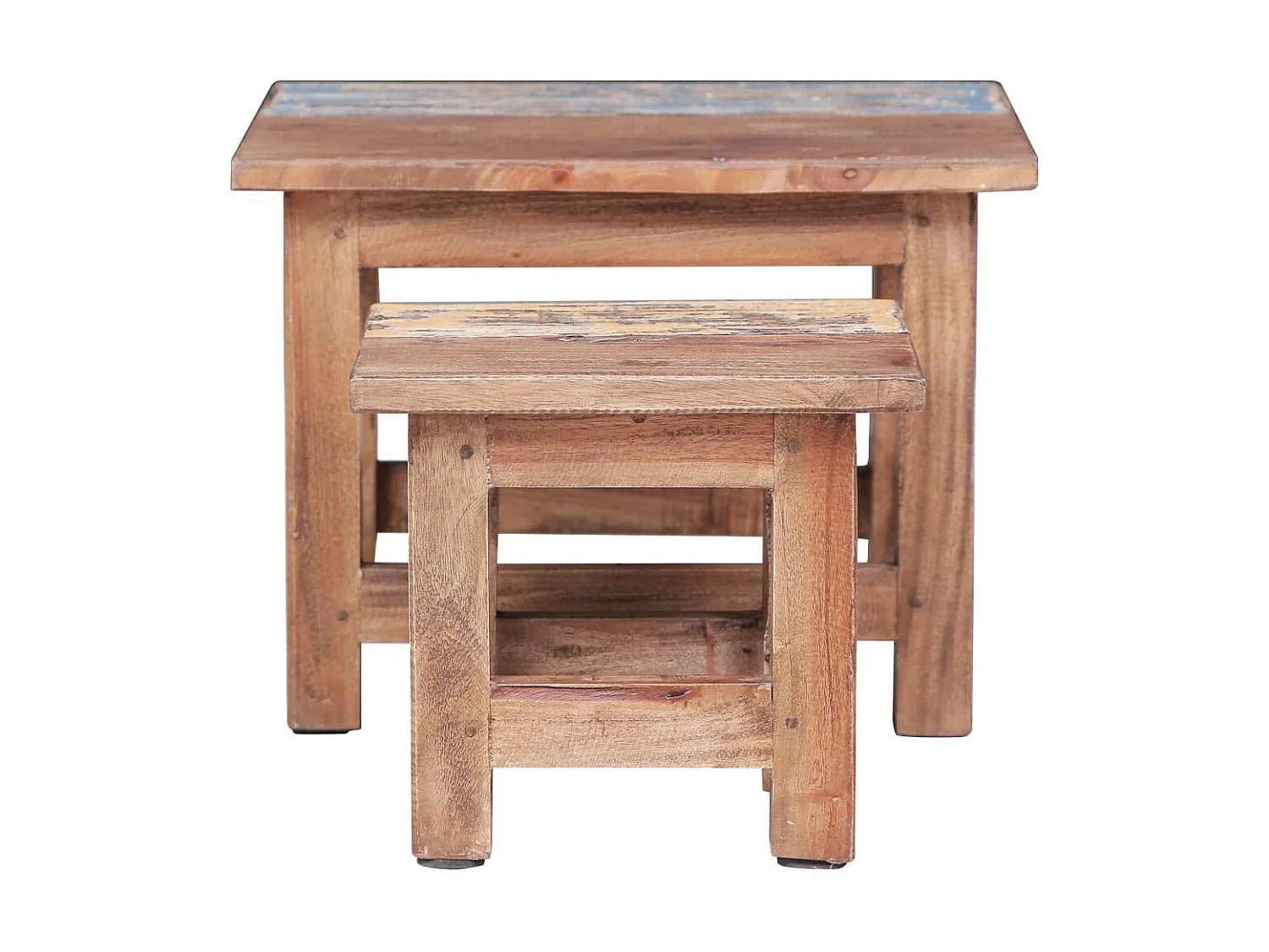 Tables gigognes 2 pcs Bois de récupération massif
