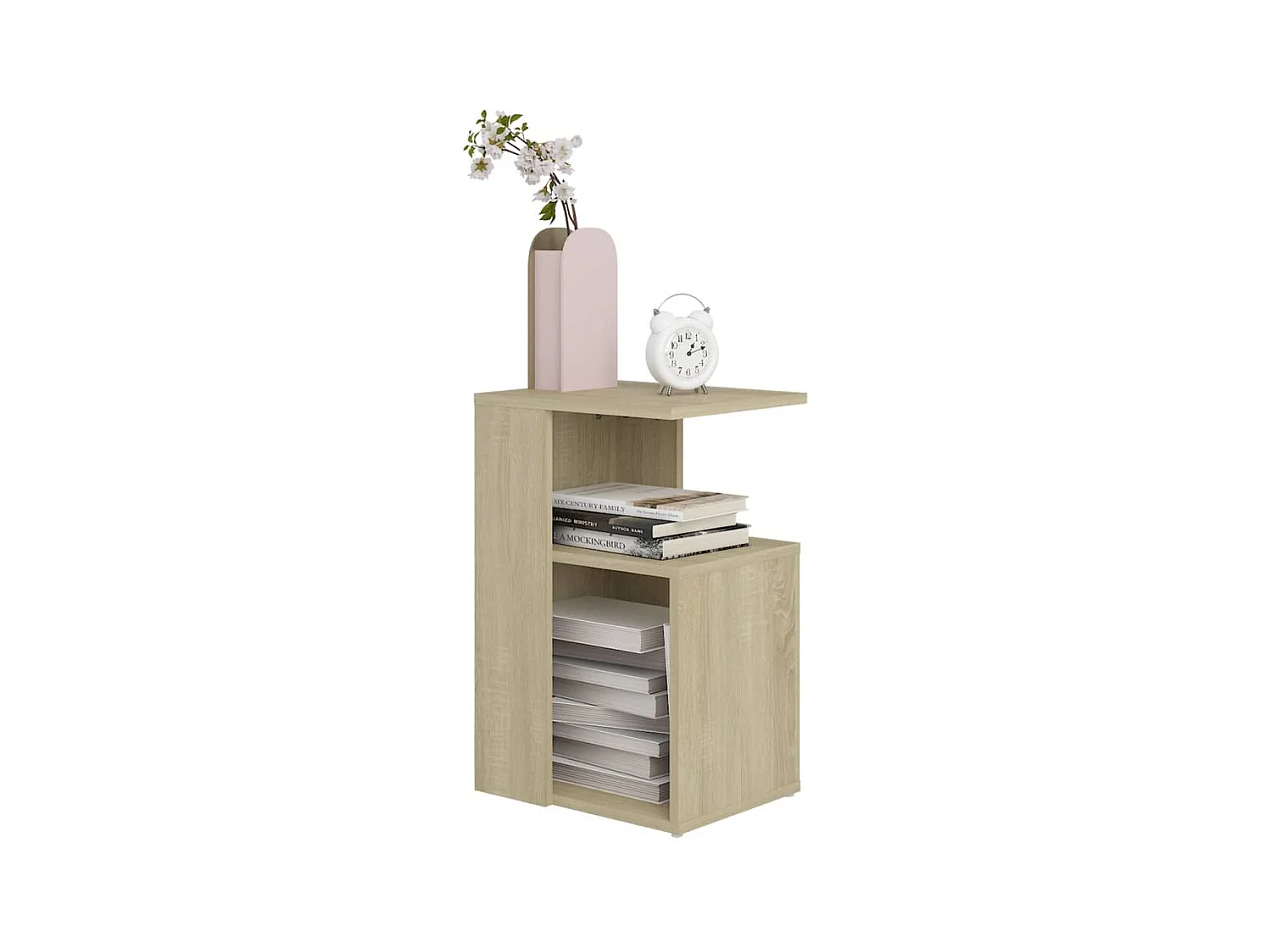 Table d'appoint Chêne sonoma 36x30x56