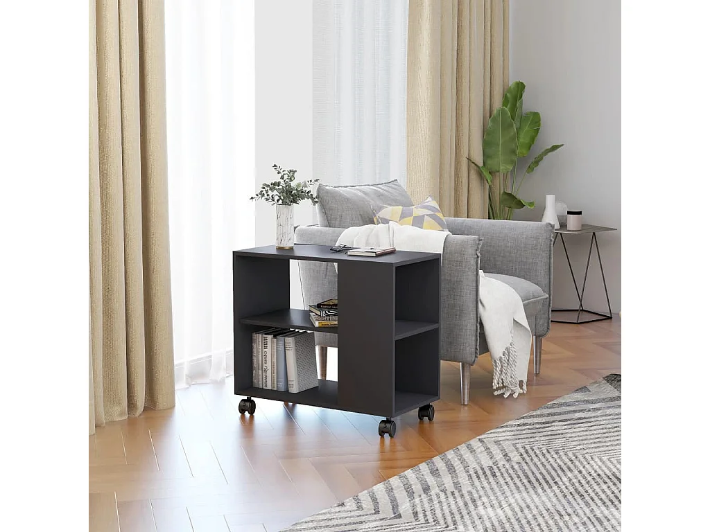 Table d'appoint Gris 70x35x55