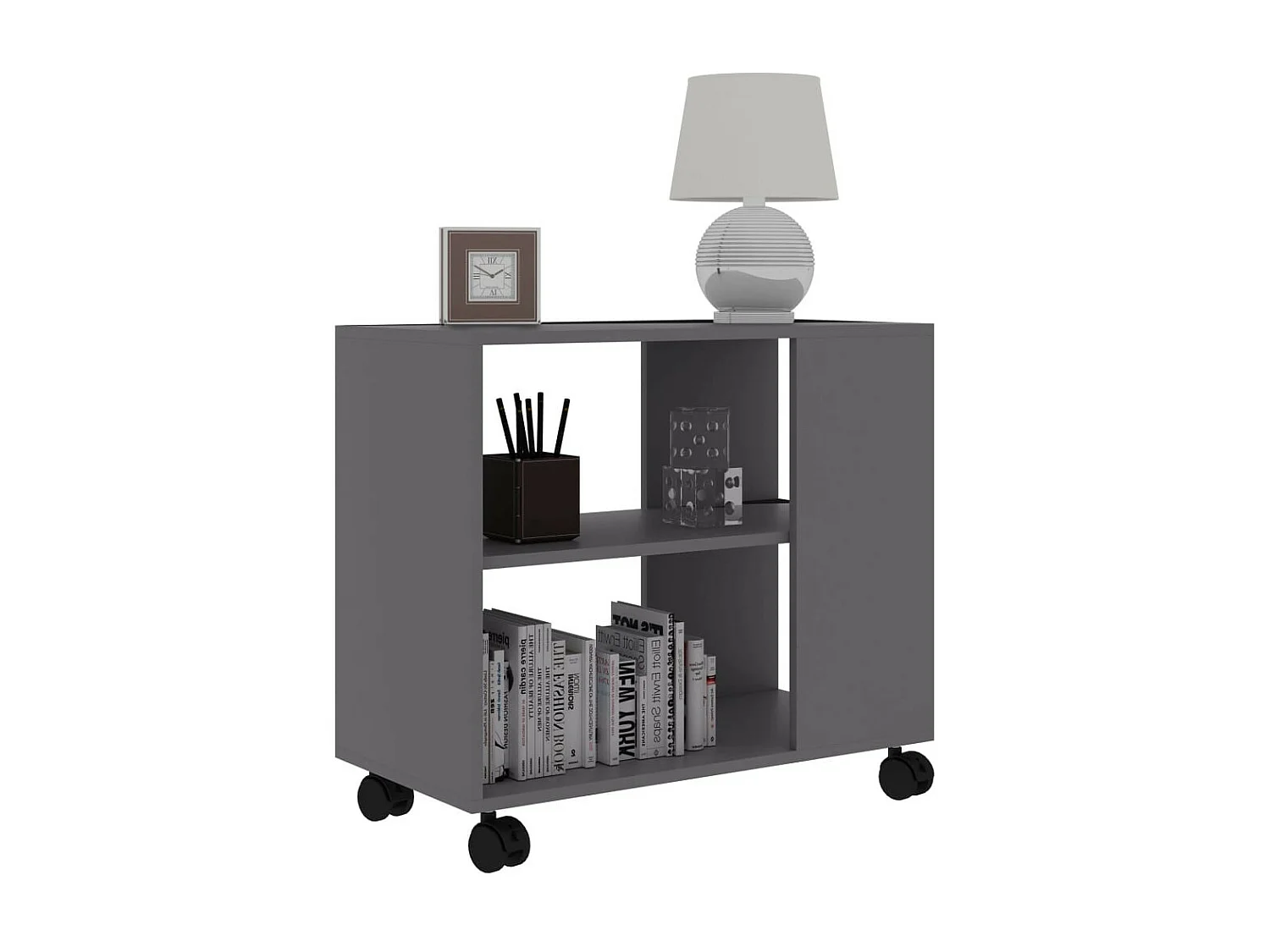 Table d'appoint Gris 70x35x55