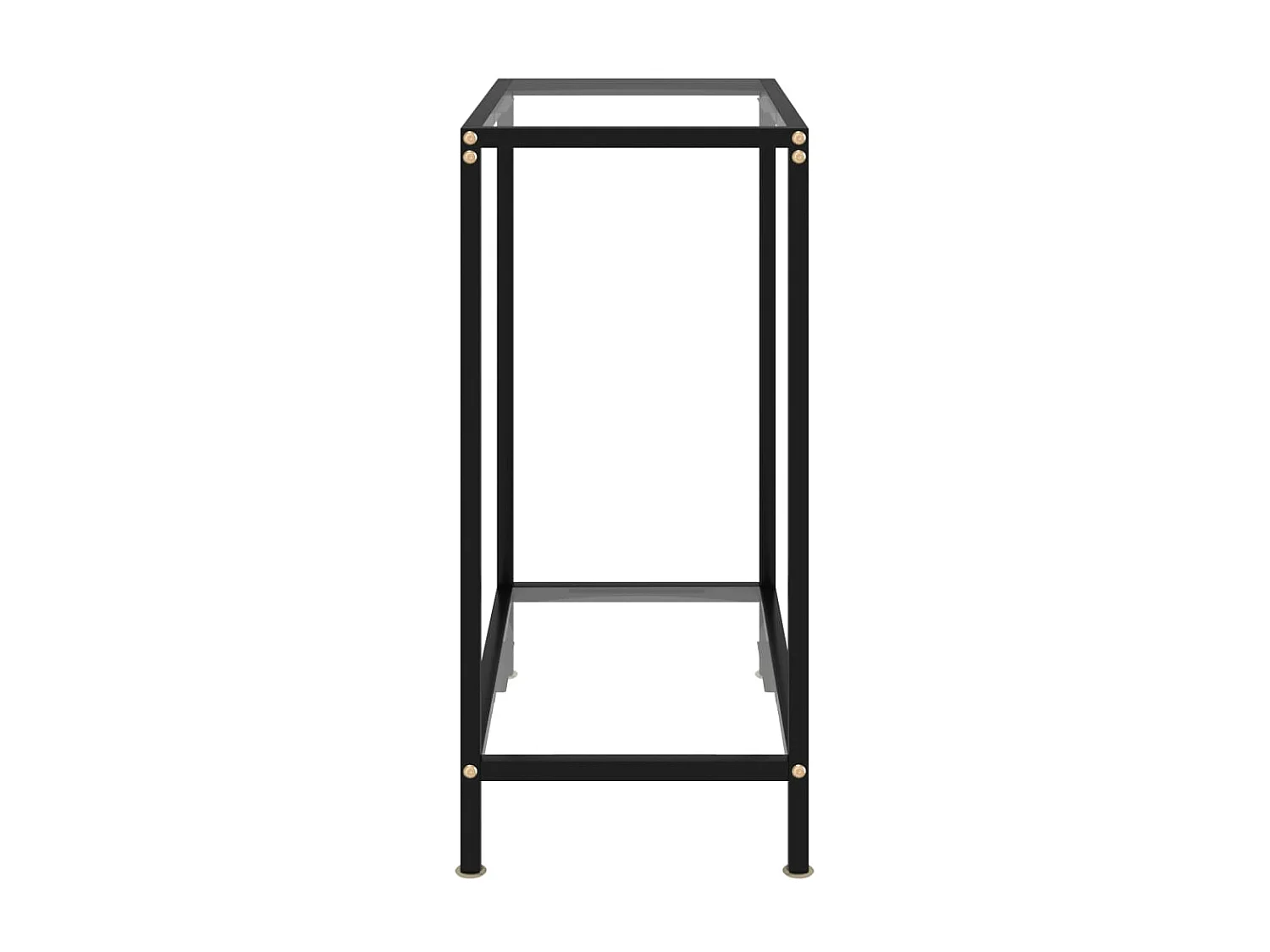 Table console Transparent 60x35x75 Verre trempé