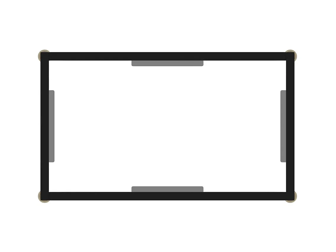 Table console Transparent 60x35x75 Verre trempé