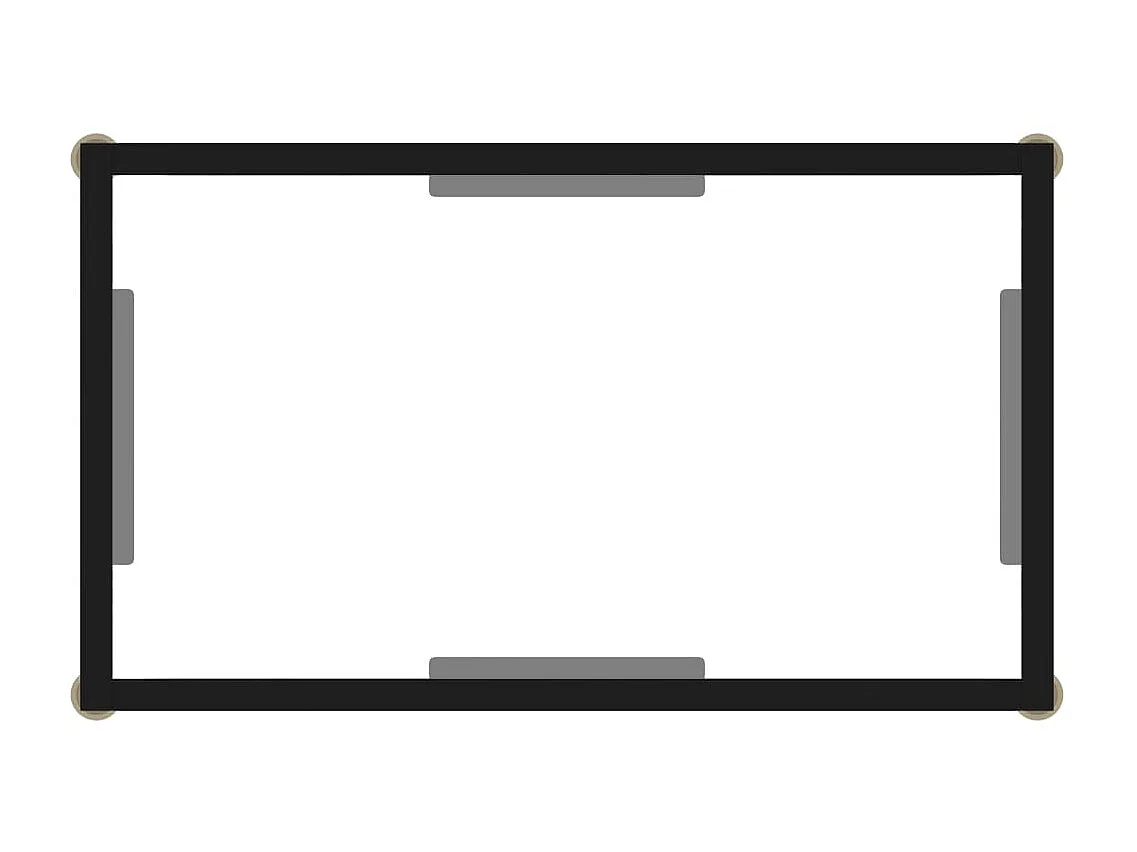 Table console Transparent 60x35x75 Verre trempé