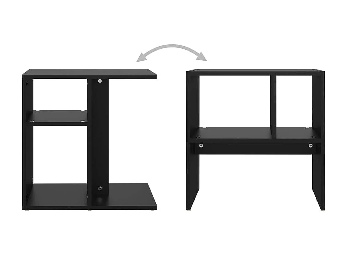 Table d'appoint Noir 50x30x50