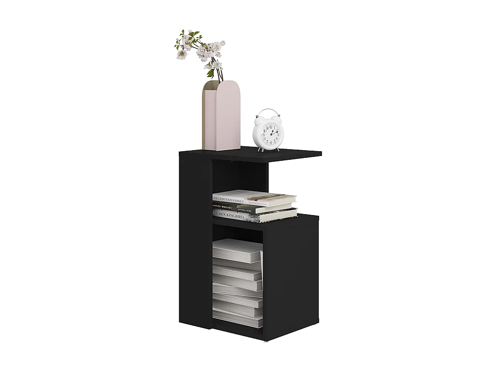 Table d'appoint Noir 36x30x56