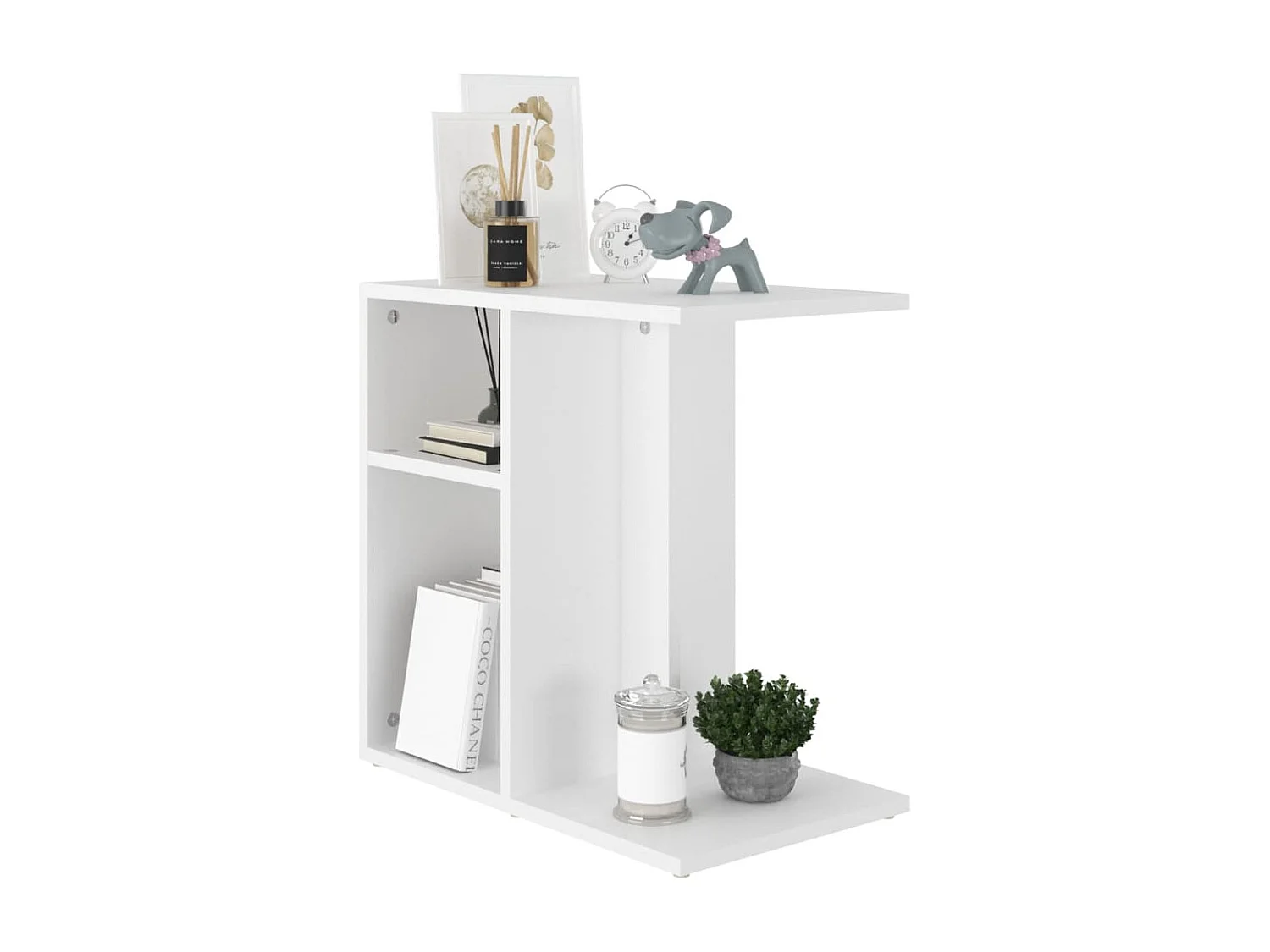 Table d'appoint Blanc 50x30x50