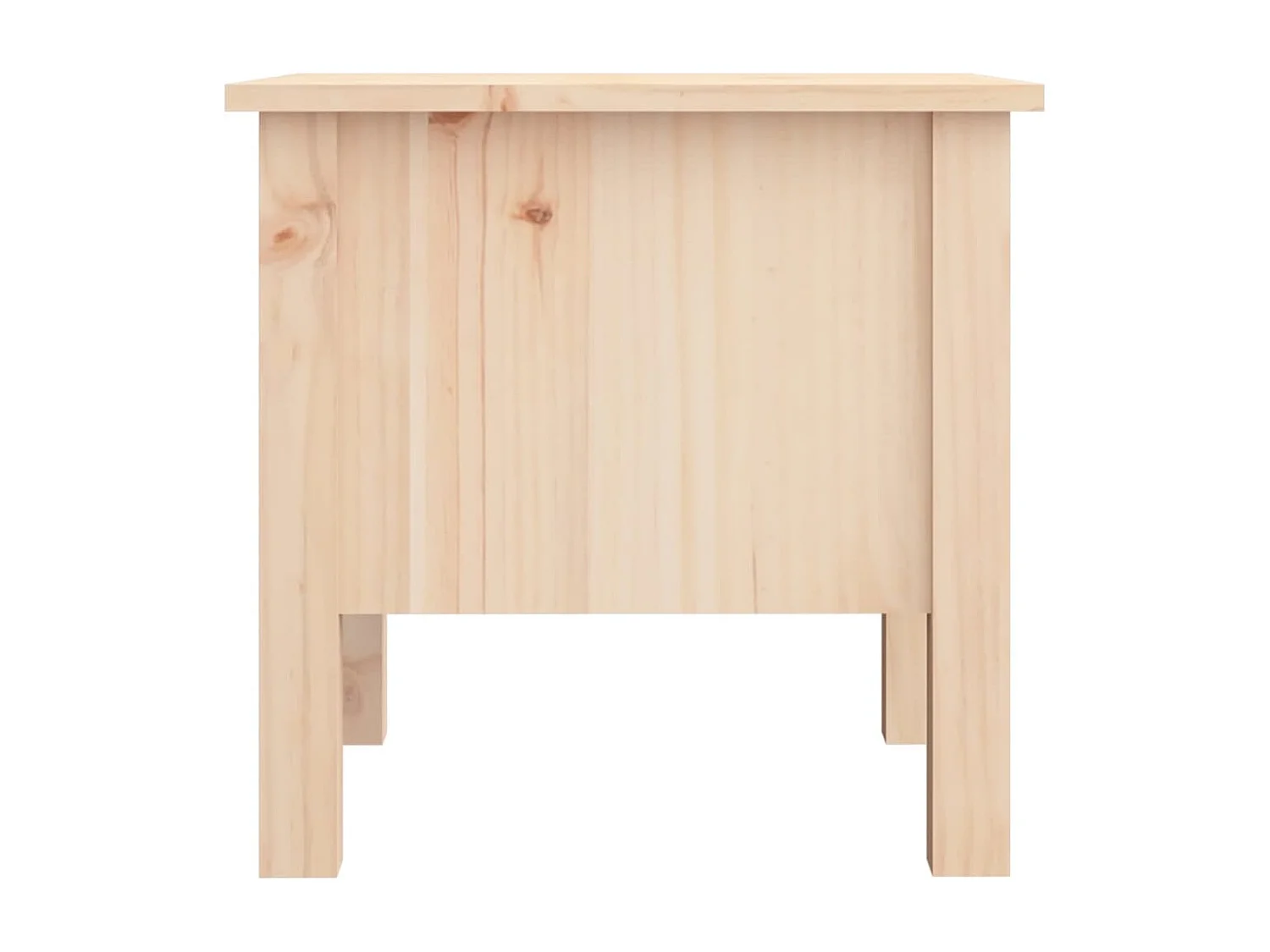 Tables d'appoint 2 pcs 40x40x39 Bois massif de pin