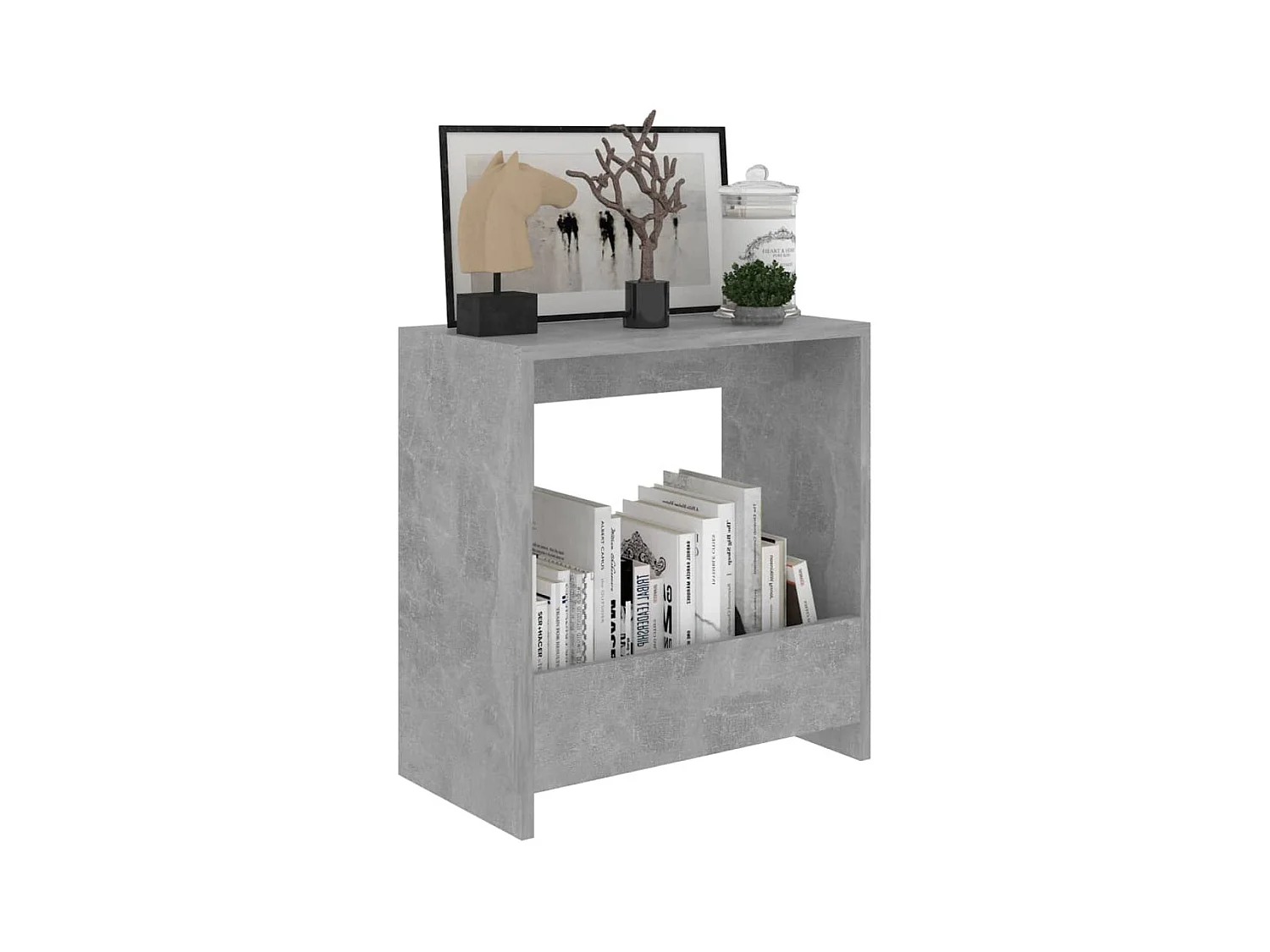 Table d'appoint Gris béton 50x26x50