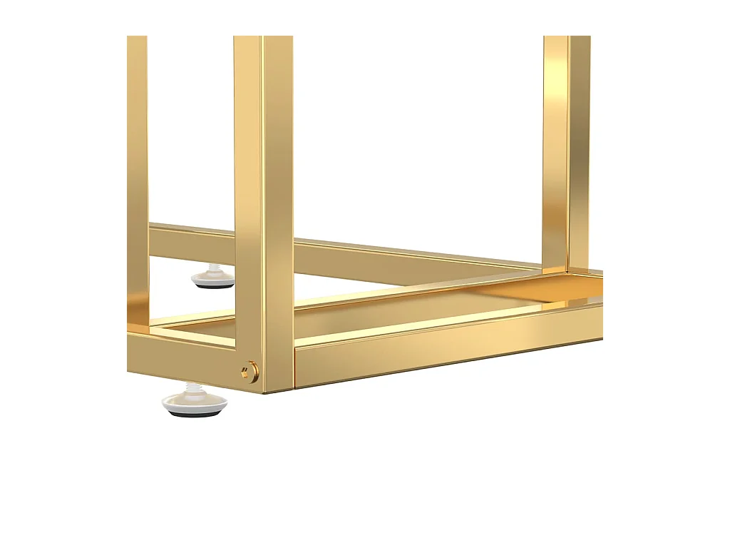 Mesa auxiliar de ordenador vidrio transparente negro 50x35x65cm