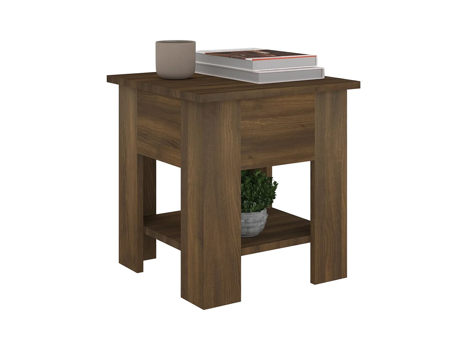 Table basse Chêne marron 40x40x42 Bois d'ingénierie