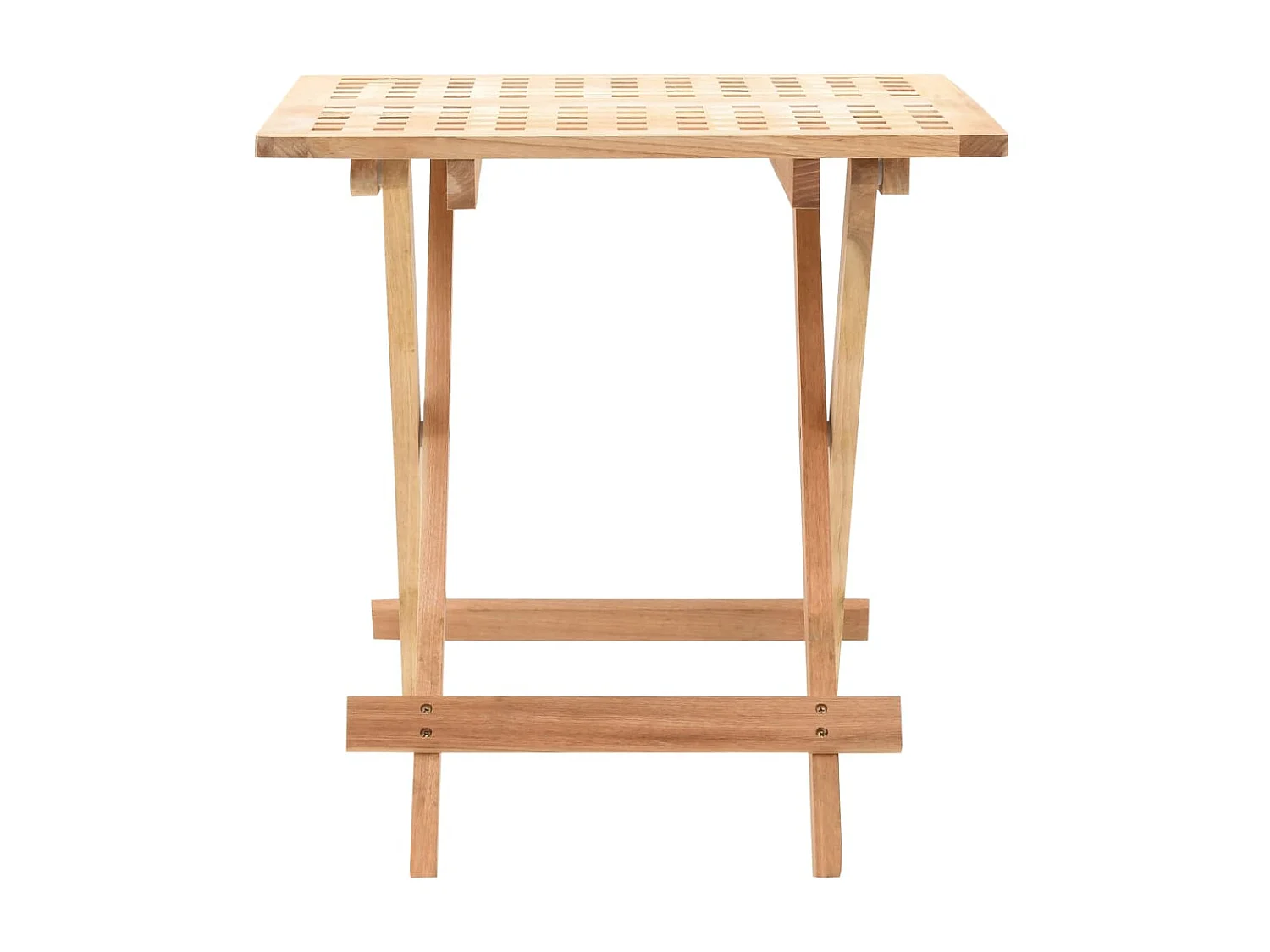 Table d'appoint pliante 50 x 50x49 Bois de noyer massif