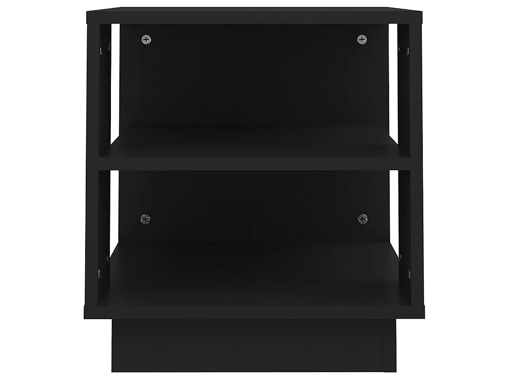 Table basse Noir 40x40x43 Bois d'ingénierie