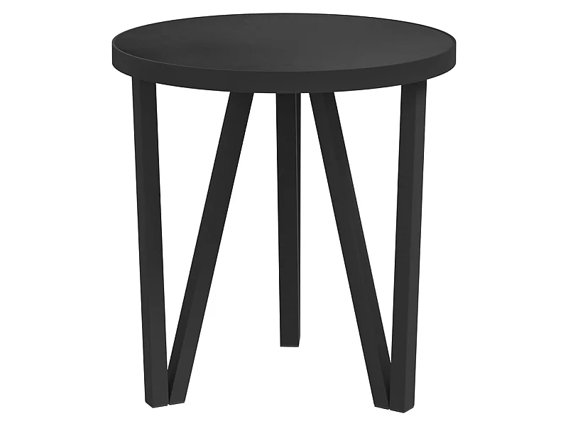 Table à thé Noir Ø35cm MDF