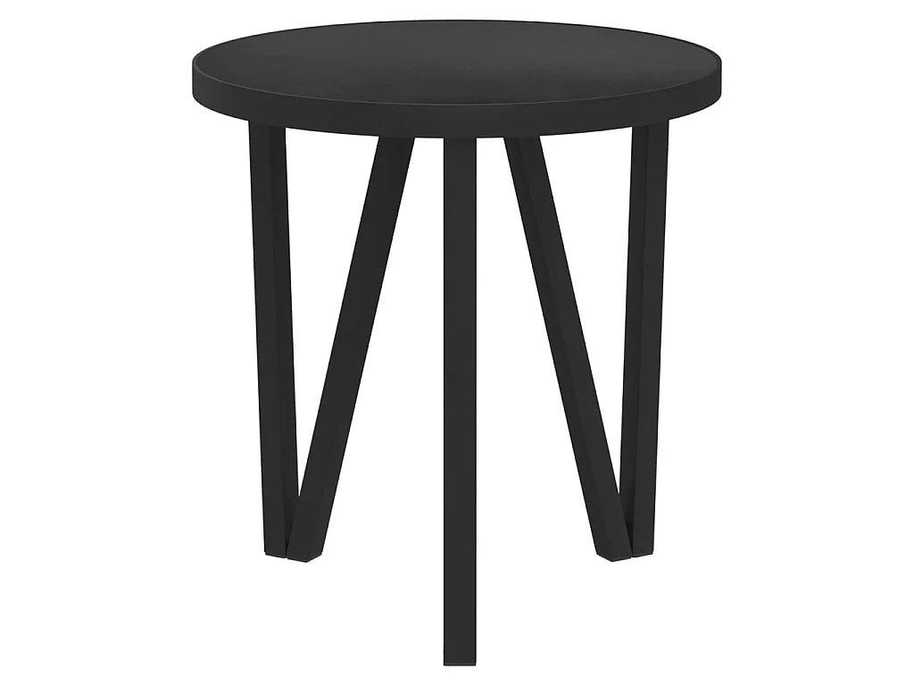 Table à thé Noir Ø35cm MDF