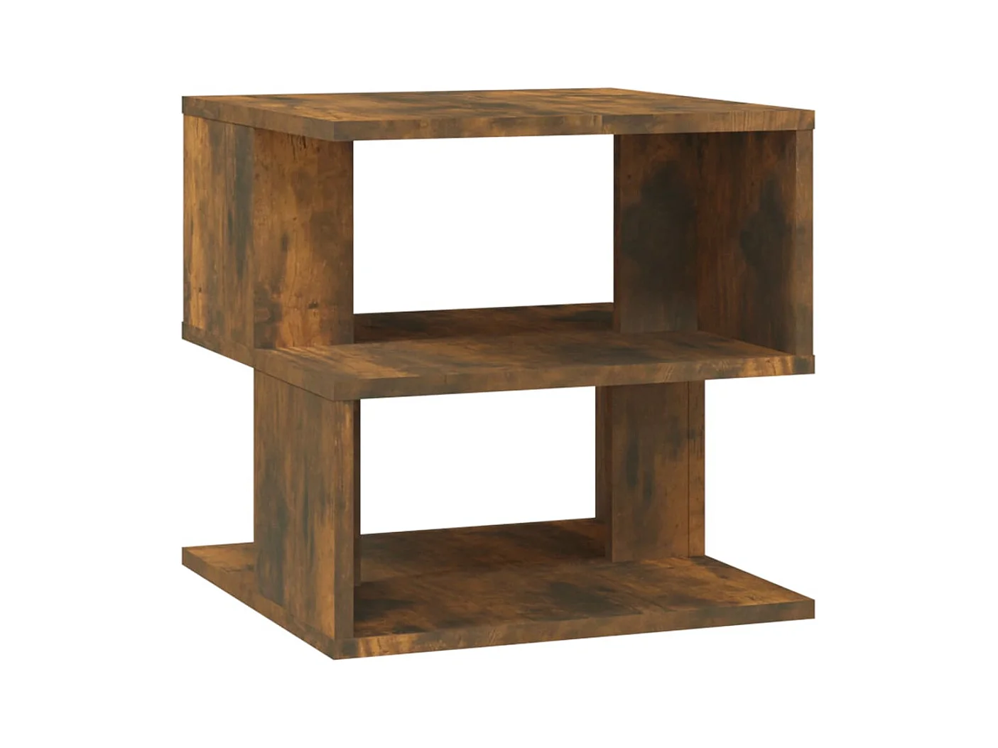 Table d'appoint Chêne fumé 40x40x40 Bois d'ingénierie