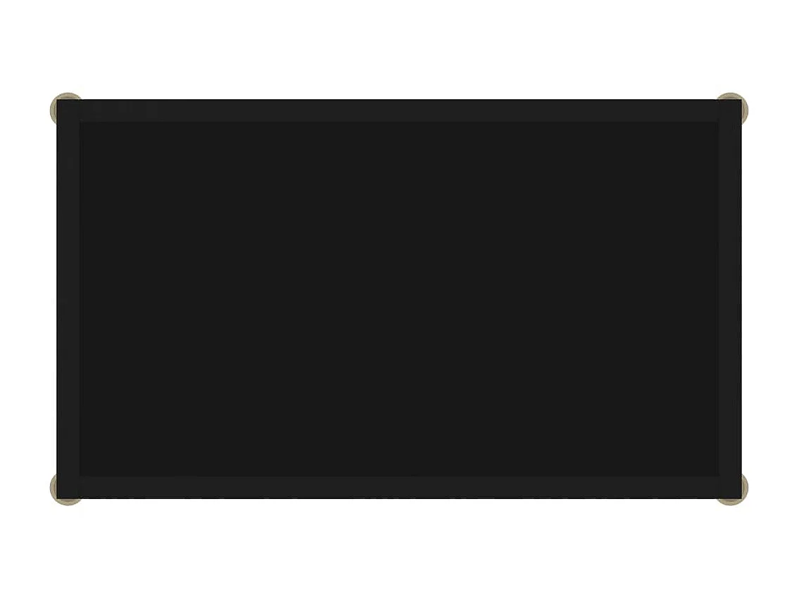 Table console Noir 60x35x75 Verre trempé