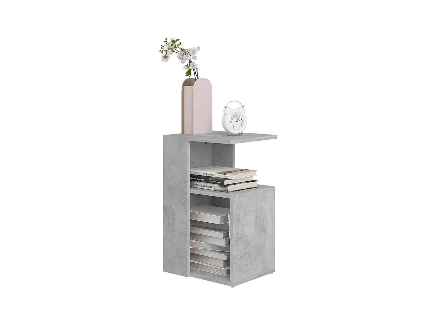 Table d'appoint Gris béton 36x30x56