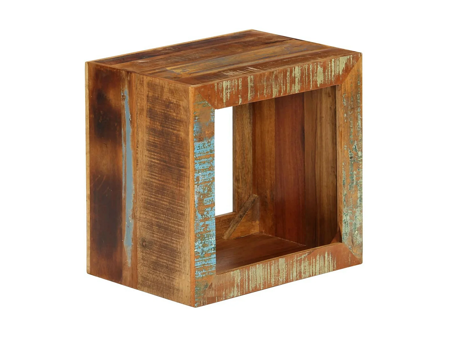 Tabouret 40x30x40 Bois de récupération solide