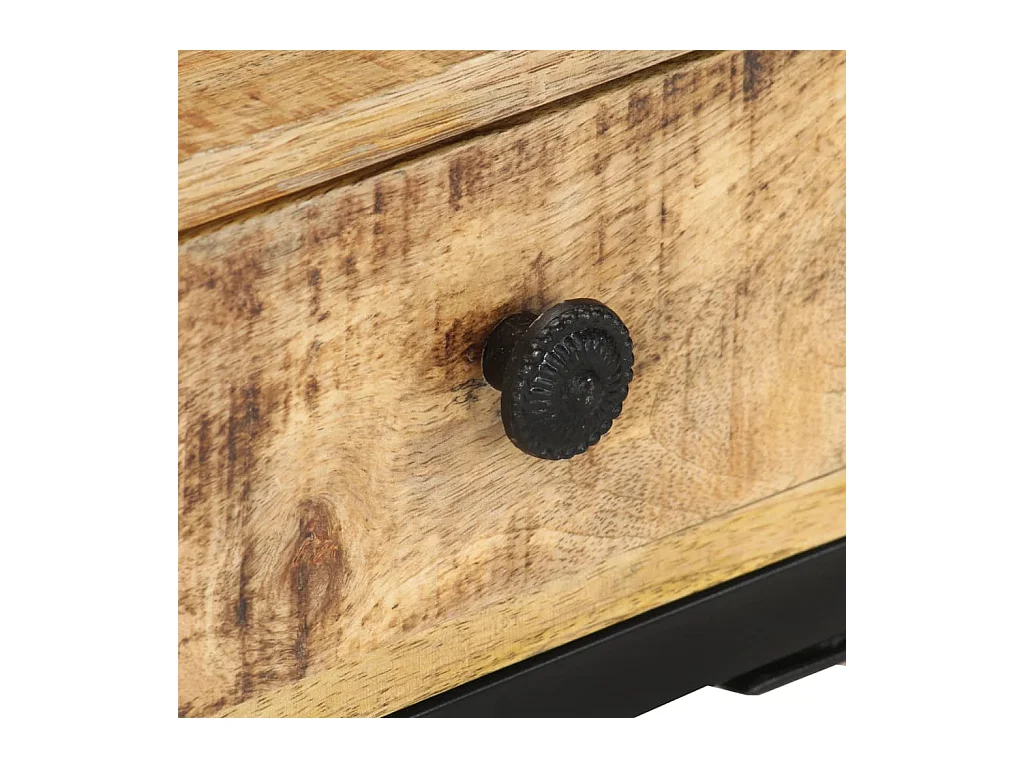 Table d'appoint en forme d'U 45x30x61 Bois de manguier massif